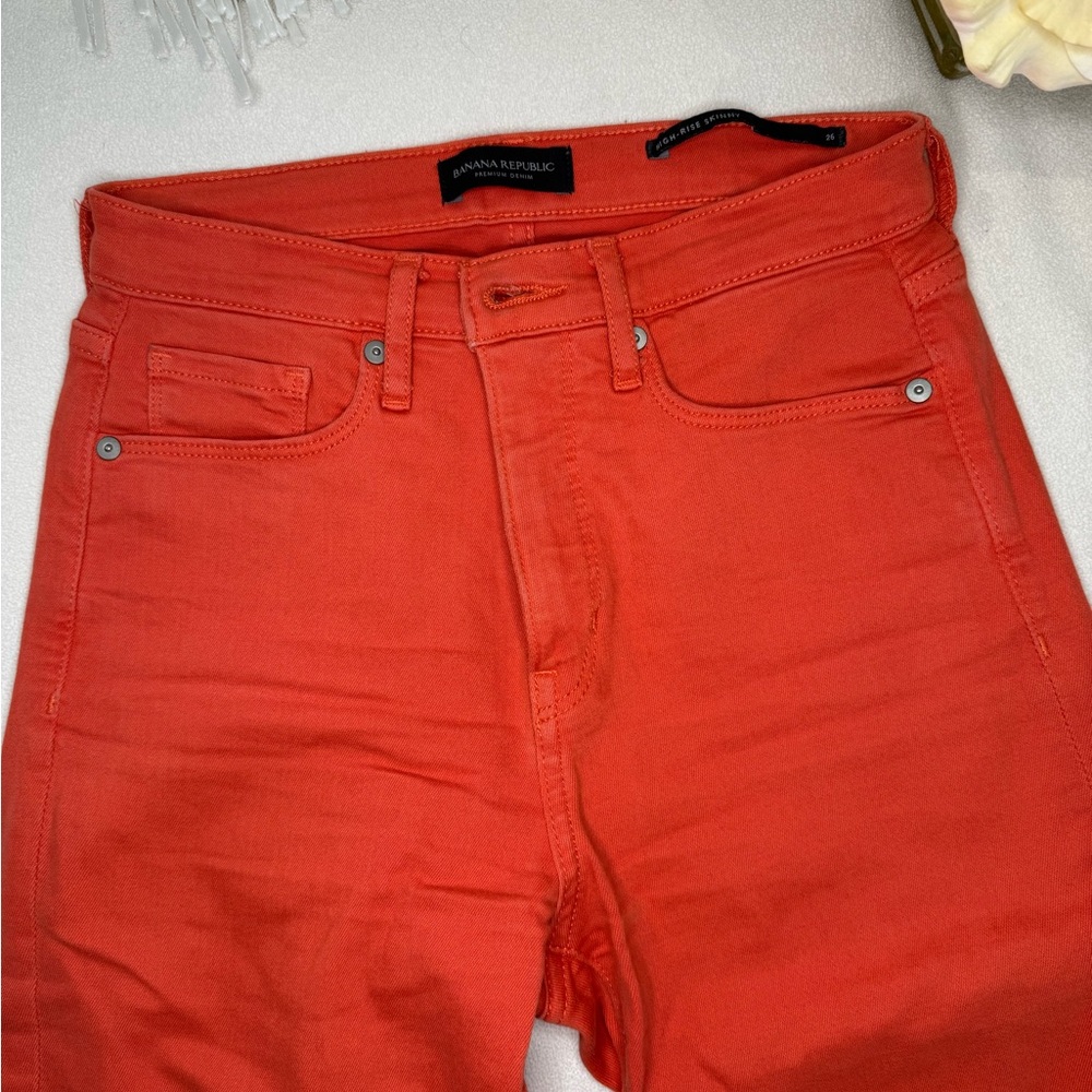 Banana Republic women’s Vibrant Orange Slim Jeans